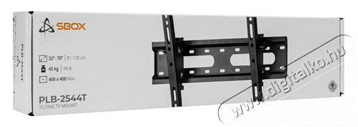 Sbox PLB-2544T-2 32-70 VESA 400x400 d&ouml;nthető fali konzol Tv kieg&eacute;sz&iacute;tők - Fali tart&oacute; / konzol - Fali tv tart&oacute; - 507652