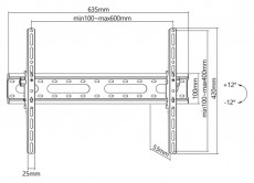 Sbox PLB-2546T-2 37- 80 d&ouml;nthető fali TV konzol Tv kieg&eacute;sz&iacute;tők - Fali tart&oacute; / konzol - Fali tv tart&oacute; - 507659