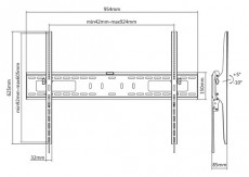 Sbox PLB-4269T 60-100 d&ouml;nthető fali TV konzol Tv kieg&eacute;sz&iacute;tők - Fali tart&oacute; / konzol - Fali tv tart&oacute; - 507661