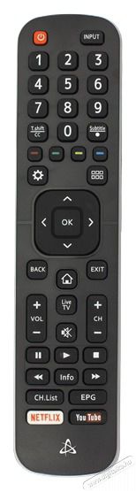 Sbox RC-01405 Hisense TV t&aacute;vir&aacute;ny&iacute;t&oacute; Tv kieg&eacute;sz&iacute;tők - T&aacute;vvez&eacute;rlő - Univerz&aacute;lis t&aacute;vir&aacute;ny&iacute;t&oacute; - 508501