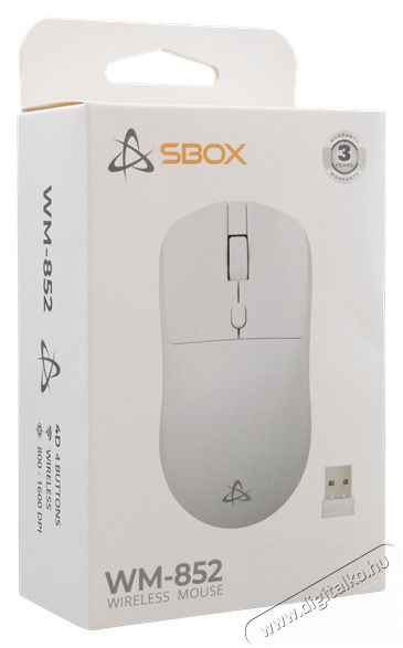 Sbox WM-852W 4D 2,4GHz feh&eacute;r vezet&eacute;k n&eacute;lk&uuml;li optikai eg&eacute;r Iroda &eacute;s sz&aacute;m&iacute;t&aacute;stechnika - Eg&eacute;r - Vezet&eacute;k n&eacute;lk&uuml;li eg&eacute;r - 507758