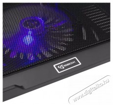 Sbox CP-19 fekete notebook hűtő Iroda &eacute;s sz&aacute;m&iacute;t&aacute;stechnika - Notebook kieg&eacute;sz&iacute;tő - USB laptop hűtő - 507059