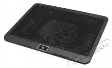 Sbox CP-19 fekete notebook hűtő Iroda &eacute;s sz&aacute;m&iacute;t&aacute;stechnika - Notebook kieg&eacute;sz&iacute;tő - USB laptop hűtő - 507059