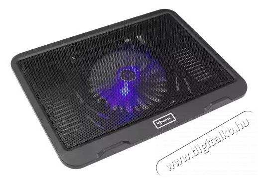 Sbox CP-19 fekete notebook hűtő Iroda &eacute;s sz&aacute;m&iacute;t&aacute;stechnika - Notebook kieg&eacute;sz&iacute;tő - USB laptop hűtő - 507059