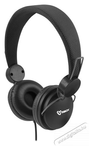 Sbox HS-736B fekete mikrofonos fejhallgat&oacute; Audio-Video / Hifi / Multim&eacute;dia - F&uuml;l &eacute;s Fejhallgat&oacute;k - F&uuml;lhallgat&oacute; mikrofonnal / headset - 514361
