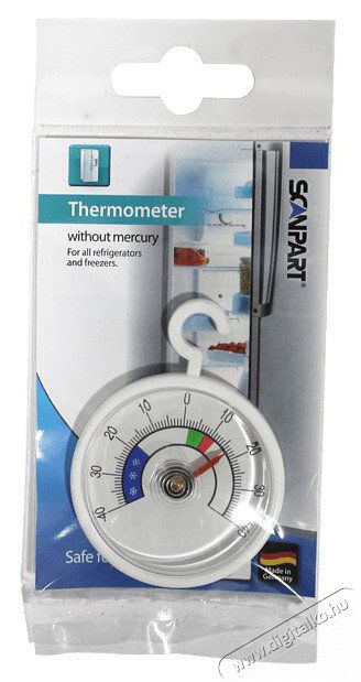 Scanpart 1110030003 feh&eacute;r felragaszthat&oacute; hűtőszekr&eacute;nyhőm&eacute;rő Konyhai term&eacute;kek - Egy&eacute;b / Konyhai kieg&eacute;sz&iacute;tő - 384479