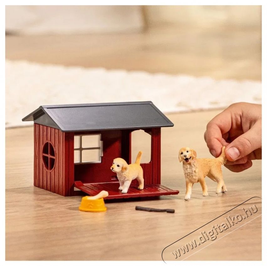 Schleich 42722 kutyah&aacute;z golden retrieverrel H&aacute;ztart&aacute;s / Otthon / K&uuml;lt&eacute;r - J&aacute;t&eacute;k / Sport - J&aacute;t&eacute;kfigura - 532163