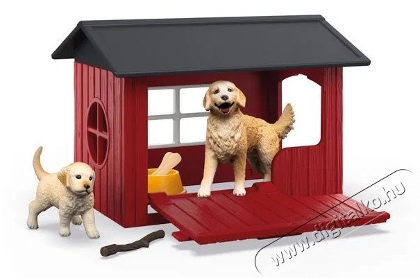Schleich 42722 kutyah&aacute;z golden retrieverrel H&aacute;ztart&aacute;s / Otthon / K&uuml;lt&eacute;r - J&aacute;t&eacute;k / Sport - J&aacute;t&eacute;kfigura - 532163