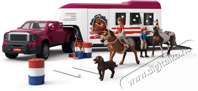 Schleich Lakeside teheraut&oacute; l&oacute;sz&aacute;ll&iacute;t&oacute; ut&aacute;nfut&oacute;val 42705 H&aacute;ztart&aacute;s / Otthon / K&uuml;lt&eacute;r - J&aacute;t&eacute;k / Sport - J&aacute;t&eacute;kfigura - 532146