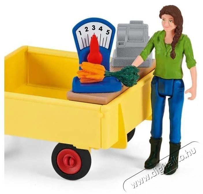 Schleich Mobil piaci stand 42528 H&aacute;ztart&aacute;s / Otthon / K&uuml;lt&eacute;r - J&aacute;t&eacute;k / Sport - J&aacute;t&eacute;kfigura - 532128