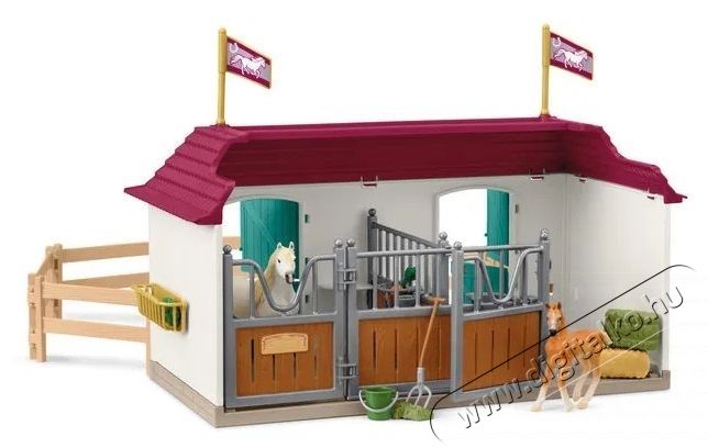 Schleich Lak&oacute;h&aacute;z &eacute;s ist&aacute;ll&oacute; a t&oacute;n&aacute;l 42706 H&aacute;ztart&aacute;s / Otthon / K&uuml;lt&eacute;r - J&aacute;t&eacute;k / Sport - J&aacute;t&eacute;kfigura - 532162