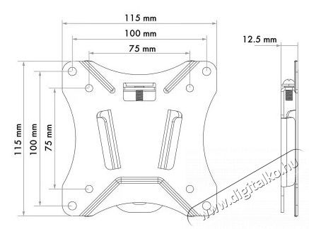 SCHWAIGER Fixed 1 LWHF2725513 13 - 29 LCD TV fali tart&oacute; Tv kieg&eacute;sz&iacute;tők - Fali tart&oacute; / konzol - Fali tv tart&oacute; - 531476