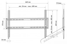 SCHWAIGER Fixed 3 LWHF8035 513 37 - 80 LCD TV falitart&oacute; Tv kieg&eacute;sz&iacute;tők - Fali tart&oacute; / konzol - Fali tv tart&oacute; - 531480