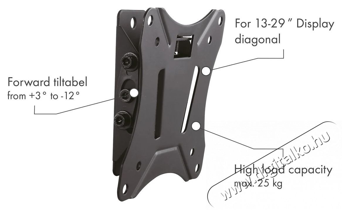 SCHWAIGER Tilt 1 LWHT2725513 13 - 29 LCD TV-fali tart&oacute; 33-69 cm, Tv kieg&eacute;sz&iacute;tők - Fali tart&oacute; / konzol - Fali tv tart&oacute; - 531490