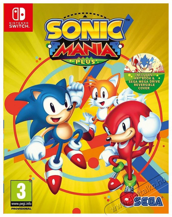 SEGA Sonic Mania Plus Nintendo Switch j&aacute;t&eacute;kszoftver Iroda &eacute;s sz&aacute;m&iacute;t&aacute;stechnika - Egy&eacute;b sz&aacute;m&iacute;t&aacute;stechnikai term&eacute;k - 428203