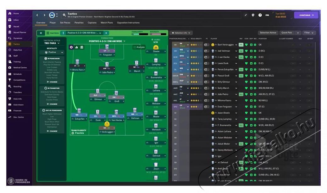 SEGA Football Manager 2024 PS5 j&aacute;t&eacute;kszoftver Iroda &eacute;s sz&aacute;m&iacute;t&aacute;stechnika - J&aacute;t&eacute;k konzol - Playstation 5 (PS5) j&aacute;t&eacute;k - 508883