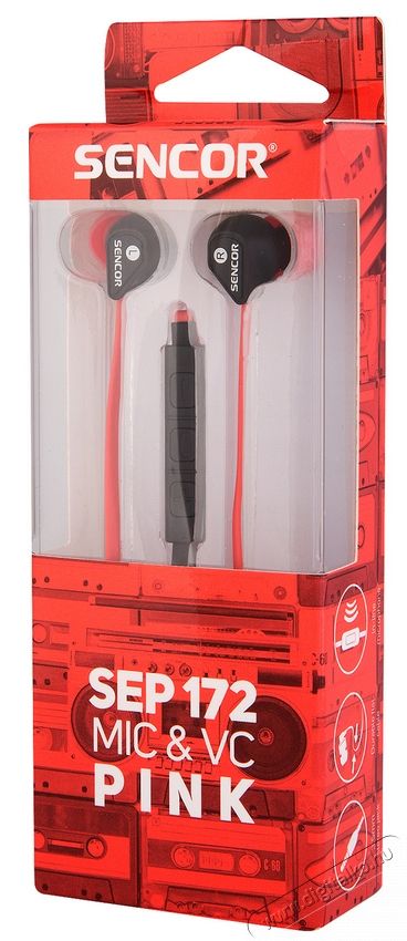 Sencor SEP 172 VCM f&uuml;lhallgat&oacute; headset - r&oacute;zsasz&iacute;n Audio-Video / Hifi / Multim&eacute;dia - F&uuml;l &eacute;s Fejhallgat&oacute;k - F&uuml;lhallgat&oacute; mikrofonnal / headset - 351990