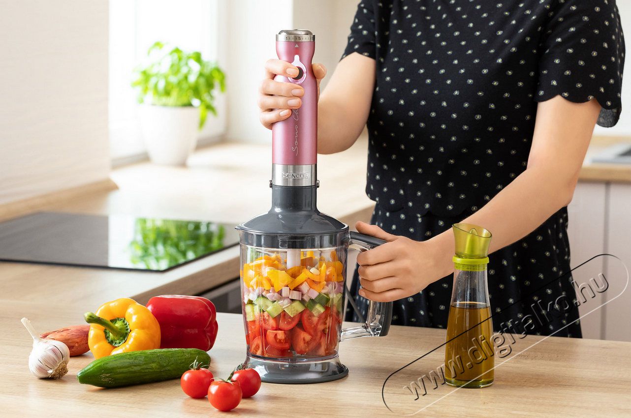 Sencor SHB 5604RD-EUE3 4in1 botmixer szett - piros Konyhai term&eacute;kek - Konyhai kisg&eacute;p (elők&eacute;sz&iacute;t&eacute;s / feldolgoz&aacute;s) - Botmixer - 354923