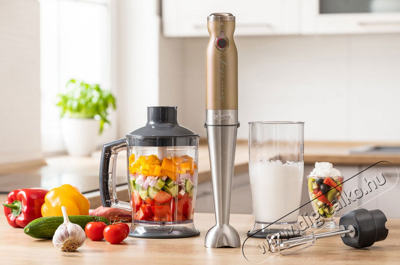 Sencor SHB 5607CH-EUE3 4in1 botmixerszett Konyhai term&eacute;kek - Konyhai kisg&eacute;p (elők&eacute;sz&iacute;t&eacute;s / feldolgoz&aacute;s) - Botmixer - 361489