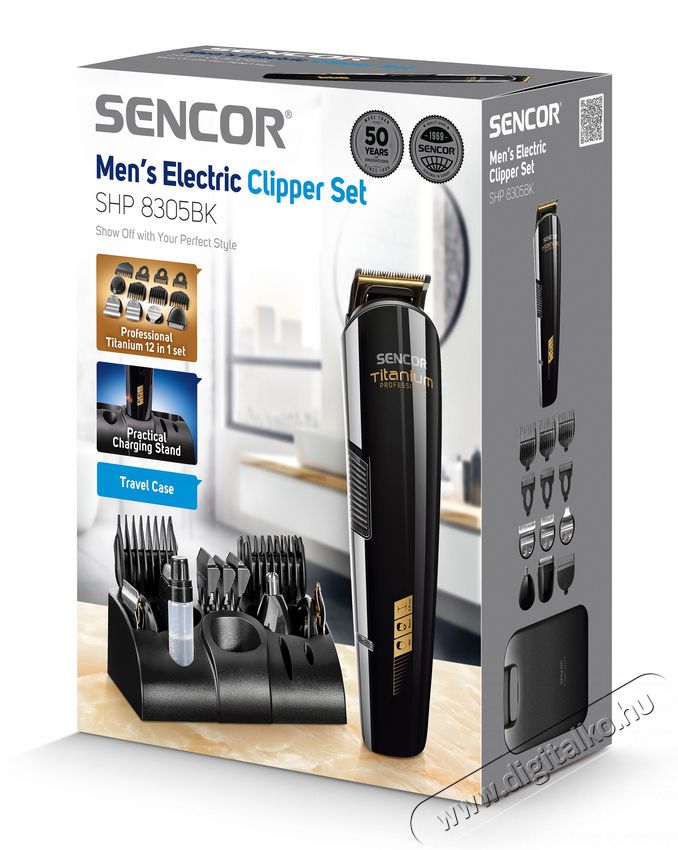 Sencor SHP 8400BK hajny&iacute;r&oacute; k&eacute;szlet Sz&eacute;ps&eacute;g&aacute;pol&aacute;s / Eg&eacute;szs&eacute;g - Haj&aacute;pol&aacute;s - Haj / szak&aacute;ll v&aacute;g&oacute;, ny&iacute;r&oacute; - 349329