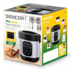 Sencor SRM 0650SS t&ouml;bbfunkci&oacute;s rizsfőző Konyhai term&eacute;kek - Konyhai kisg&eacute;p (s&uuml;t&eacute;s / főz&eacute;s / hűt&eacute;s / &eacute;telk&eacute;sz&iacute;t&eacute;s) - Rizsfőző - 353316