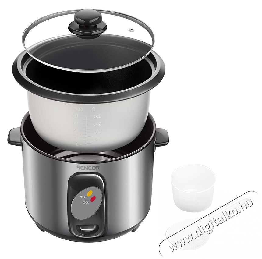 Sencor SRM 2800SS rizsfőző Konyhai term&eacute;kek - Konyhai kisg&eacute;p (s&uuml;t&eacute;s / főz&eacute;s / hűt&eacute;s / &eacute;telk&eacute;sz&iacute;t&eacute;s) - Rizsfőző - 307875