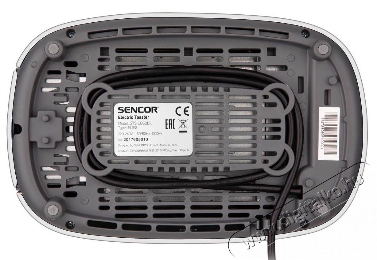 Sencor STS 6058BK keny&eacute;rpir&iacute;t&oacute; - fekete Konyhai term&eacute;kek - Konyhai kisg&eacute;p (s&uuml;t&eacute;s / főz&eacute;s / hűt&eacute;s / &eacute;telk&eacute;sz&iacute;t&eacute;s) - Keny&eacute;rpir&iacute;t&oacute; - 336117
