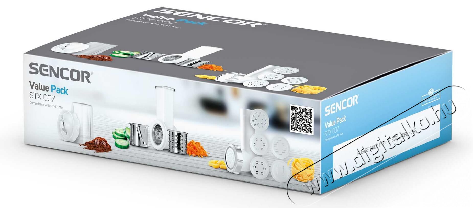 Sencor STX 007 STM 377X szeletelő &eacute;s reszelő, t&eacute;sztak&eacute;sz&iacute;tő, k&aacute;v&eacute;-, fűszern&ouml;v&eacute;ny- &eacute;s fűszerdar&aacute;l&oacute; Konyhai term&eacute;kek - Konyhai kisg&eacute;p (elők&eacute;sz&iacute;t&eacute;s / feldolgoz&aacute;s) - Szeletelő / reszelő g&eacute;p - 336118