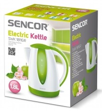 Sencor SWK 1811GR V&iacute;zforral&oacute; - feh&eacute;r/z&ouml;ld Konyhai term&eacute;kek - V&iacute;zforral&oacute; / teafőző - 274719