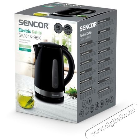 Sencor SWK 1749BK V&iacute;zforral&oacute; - fekete Konyhai term&eacute;kek - V&iacute;zforral&oacute; / teafőző - 352045