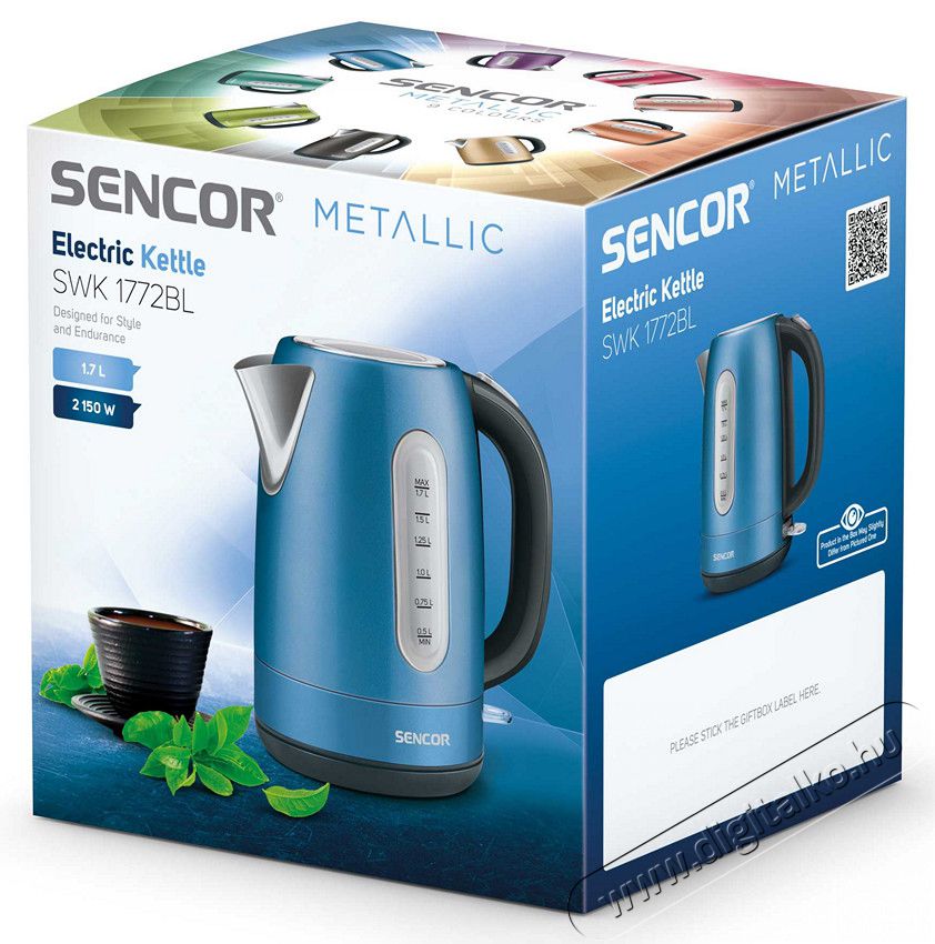 Sencor SWK 1772BL v&iacute;zforral&oacute; Konyhai term&eacute;kek - V&iacute;zforral&oacute; / teafőző - 330746