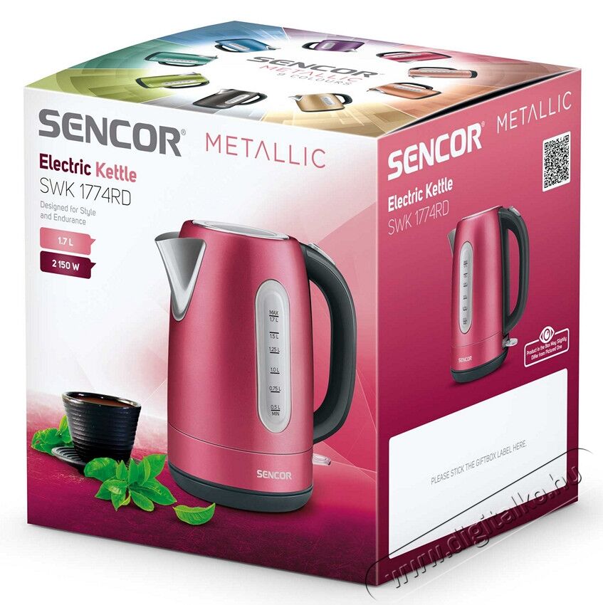Sencor SWK 1774RD v&iacute;zforral&oacute; Konyhai term&eacute;kek - V&iacute;zforral&oacute; / teafőző - 330748
