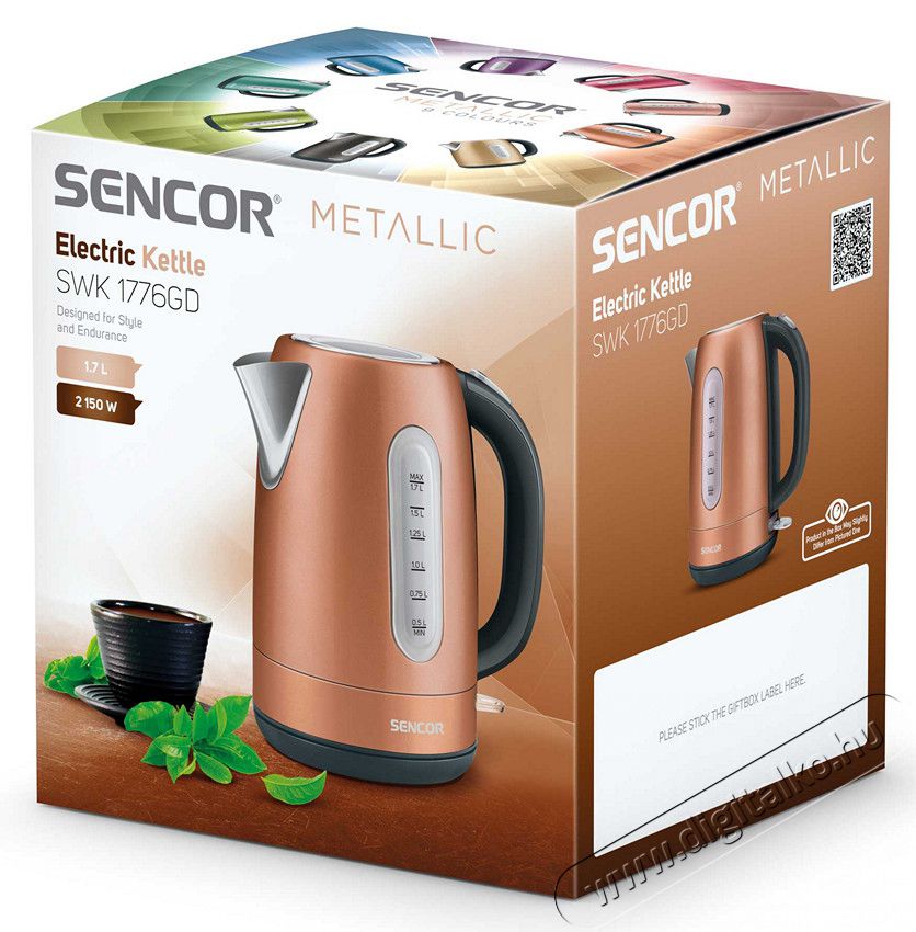 Sencor SWK 1776GD v&iacute;zforral&oacute; Konyhai term&eacute;kek - V&iacute;zforral&oacute; / teafőző - 330750
