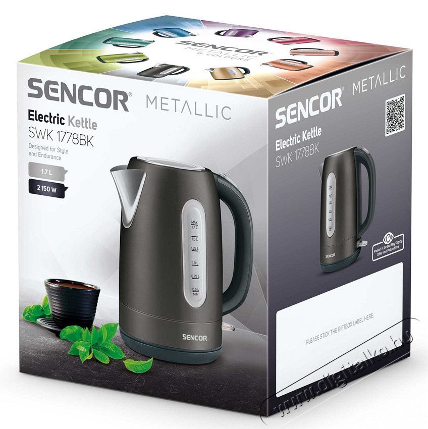 Sencor SWK 1778BK v&iacute;zforral&oacute; Konyhai term&eacute;kek - V&iacute;zforral&oacute; / teafőző - 330752