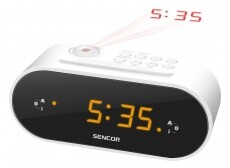 Sencor SRC 3100 rádiós ébresztőóra - fehér Háztartás / Otthon / Kültér - Óra - Ébresztőóra - 310485