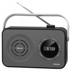 Sencor SRD 3200B PLL FM táskarádió - fekete Audio-Video / Hifi / Multimédia - Rádió / órás rádió - Hordozható, zseb-, táska rádió - 346069