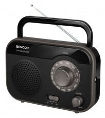 Sencor SRD 210 B Hordozható rádiókészülék - fekete Audio-Video / Hifi / Multimédia - Rádió / órás rádió - Hordozható, zseb-, táska rádió - 275558