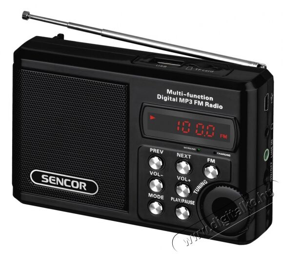 Sencor SRD 215 B Zsebr&aacute;di&oacute; Audio-Video / Hifi / Multim&eacute;dia - R&aacute;di&oacute; / &oacute;r&aacute;s r&aacute;di&oacute; - Hordozhat&oacute;, zseb-, t&aacute;ska r&aacute;di&oacute; - 275561