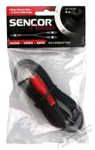 Sencor SAV 104-020 3,5mm Jack / 2 RCA k&aacute;bel 2M Tv kieg&eacute;sz&iacute;tők - K&aacute;bel / csatlakoz&oacute; - Jack-RCA k&aacute;bel - 261009