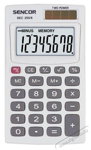 Sencor SEC 255/8 Sz&aacute;mol&oacute;g&eacute;p Iroda &eacute;s sz&aacute;m&iacute;t&aacute;stechnika - Sz&aacute;mol&oacute;g&eacute;p - Zsebsz&aacute;mol&oacute;g&eacute;p - 261056