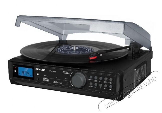 Sencor STT 212U lemezlej&aacute;tsz&oacute; Audio-Video / Hifi / Multim&eacute;dia - CD / DVD / Blu-Ray / Multim&eacute;dia k&eacute;sz&uuml;l&eacute;k - Multim&eacute;dia lej&aacute;tsz&oacute; - 352039