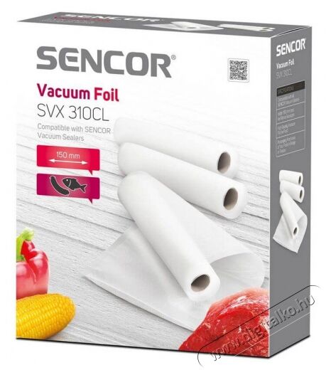 Sencor SVX 310CL (SVS) 150mm v&aacute;kuum f&oacute;lia Konyhai term&eacute;kek - F&oacute;liahegesztő - V&aacute;kumf&oacute;lia - 353670