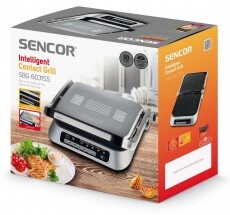 Sencor SBG 6031SS Intelligens Kontakt Grill Konyhai term&eacute;kek - Konyhai kisg&eacute;p (s&uuml;t&eacute;s / főz&eacute;s / hűt&eacute;s / &eacute;telk&eacute;sz&iacute;t&eacute;s) - Kontakt grill s&uuml;tő / s&uuml;tőlap - 353624