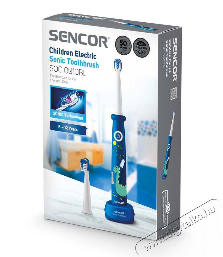 Sencor SOC 0910BL Elektromos gyermek fogkefe - k&eacute;k Sz&eacute;ps&eacute;g&aacute;pol&aacute;s / Eg&eacute;szs&eacute;g - Sz&aacute;j / fog &aacute;pol&aacute;s - Elektromos fogkefe - 352015