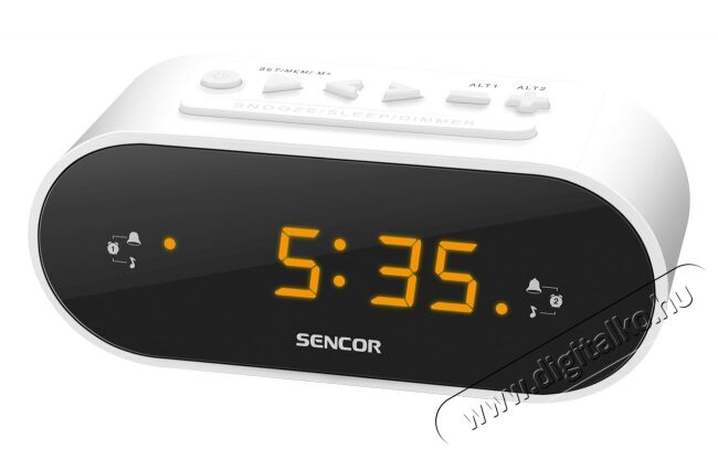 Sencor SRC 1100 W r&aacute;di&oacute;s &eacute;bresztő&oacute;ra - feh&eacute;r H&aacute;ztart&aacute;s / Otthon / K&uuml;lt&eacute;r - &Oacute;ra - &Eacute;bresztő&oacute;ra - 314051