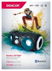 Sencor SPT 5800 hordozhat&oacute; CD-s r&aacute;di&oacute;magn&oacute; Audio-Video / Hifi / Multim&eacute;dia - Hordozhat&oacute; CD / DVD / Multim&eacute;dia k&eacute;sz&uuml;l&eacute;k - Hordozhat&oacute; CD / Multim&eacute;dia r&aacute;di&oacute;magn&oacute; / Boombox - 330775
