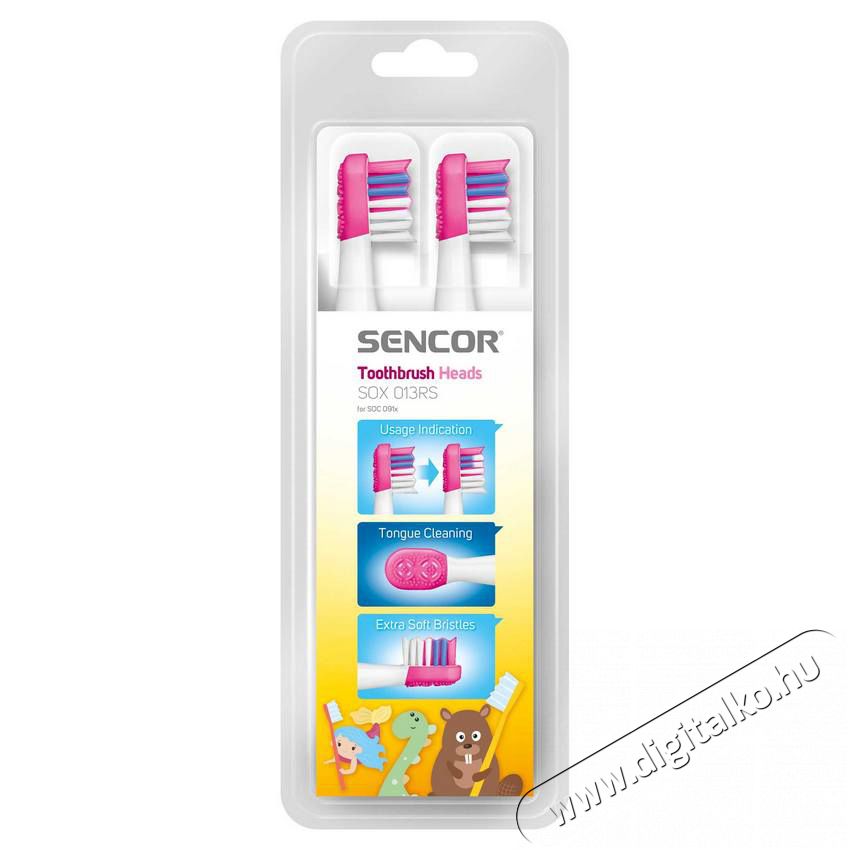 Sencor SOX 013RS P&oacute;t fogkefefej 2db (SOC 091X) Sz&eacute;ps&eacute;g&aacute;pol&aacute;s / Eg&eacute;szs&eacute;g - Sz&aacute;j / fog &aacute;pol&aacute;s - Kieg&eacute;sz&iacute;tő - 352024