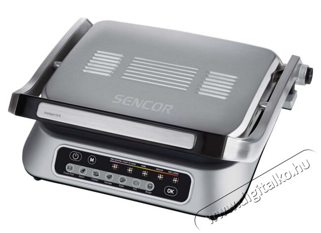 Sencor SBG 6031SS Intelligens Kontakt Grill Konyhai term&eacute;kek - Konyhai kisg&eacute;p (s&uuml;t&eacute;s / főz&eacute;s / hűt&eacute;s / &eacute;telk&eacute;sz&iacute;t&eacute;s) - Kontakt grill s&uuml;tő / s&uuml;tőlap - 353624