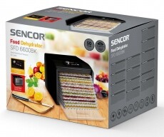 Sencor SFD 6600BK Aszal&oacute;g&eacute;p Konyhai term&eacute;kek - Konyhai kisg&eacute;p (s&uuml;t&eacute;s / főz&eacute;s / hűt&eacute;s / &eacute;telk&eacute;sz&iacute;t&eacute;s) - Gy&uuml;m&ouml;lcsaszal&oacute; - 351994