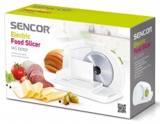 Sencor SFS 1001GR Elektromos &eacute;lelmiszer szeletelő Konyhai term&eacute;kek - Konyhai kisg&eacute;p (elők&eacute;sz&iacute;t&eacute;s / feldolgoz&aacute;s) - Szeletelő / reszelő g&eacute;p - 270407